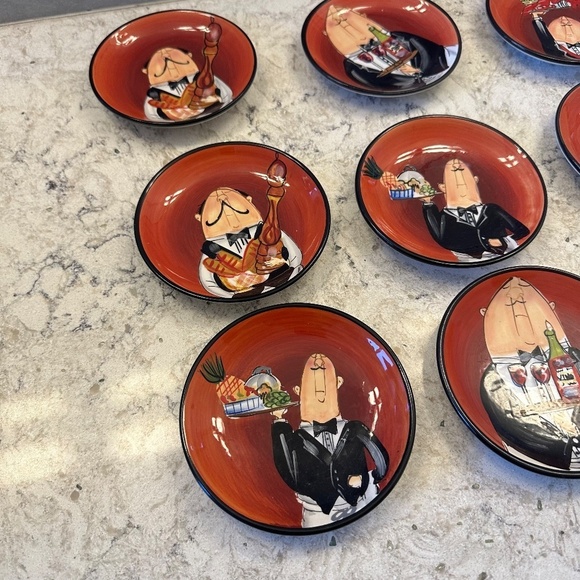 Certified International - Tracy Flickinger set of 8‎ saucers - Picture 4 of 10